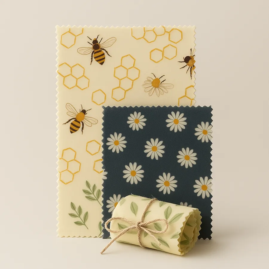 Reusable Beeswax Food Wraps – Eco-Friendly & Stylish Alternative to Plastic Wrap