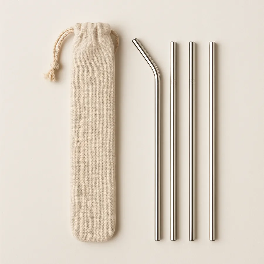 Stainless Steel Straws with Carrying Case