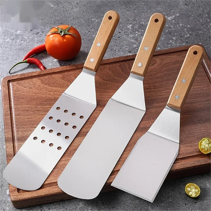 3-Piece Stainless Steel Turner & Spatula Set